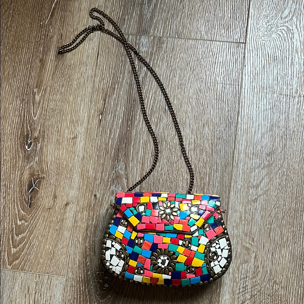 Colorful Mosaic Crossbody Bag